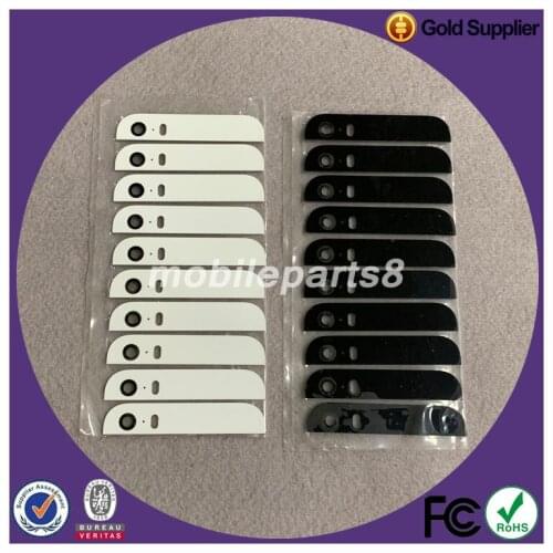 200pcs(100sets) Back Cover Glass Rear Housing For iPhone 5S 5 Assemble Housing Top Bottom Replacement Parts Camera Flash