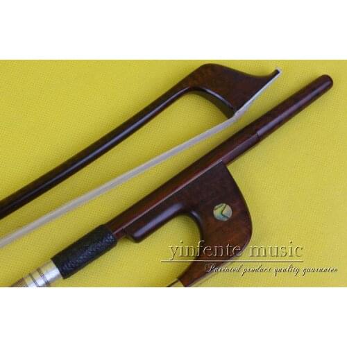 Upright Double Bass Bow nice Snakewood Natural Bow Hair German Bow 4/4