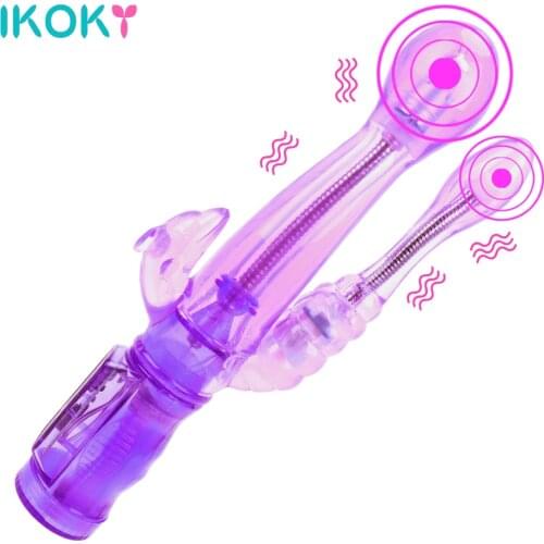 Jelly Dildo Rabbit Vibrator Sex Toys for Women Female Masturbator Machine Erotic Vagina Clitoris Stimulator Massager Couple Tool