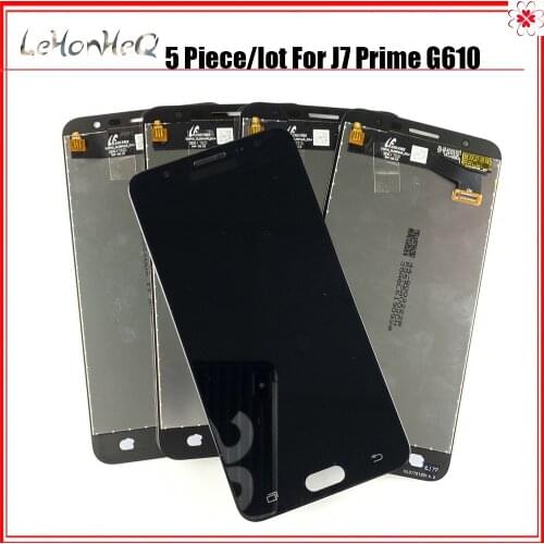 5 Piece/lot J7 Prime LCD For Samsung Galaxy J7 Prime 2016 G610 G610F LCD Display Touch Screen Digitizer Assembly replacement