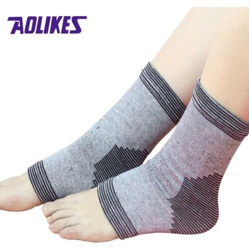 AOLIKES 1 Pair Stretch Cotton Sports Ankle Brace Support Guard Feet Care For Fitness Yoga Running Cycling Volleyball Hiking