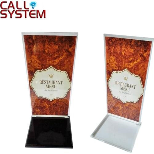 10pcs K-ST Acrylic menu holder fit for call system bell button