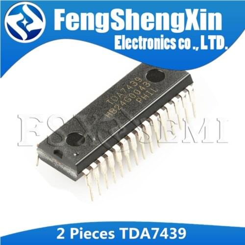 2pcs TDA7439 DIP-30 7439 DIP Three-band digitally-controlled audio processor IC