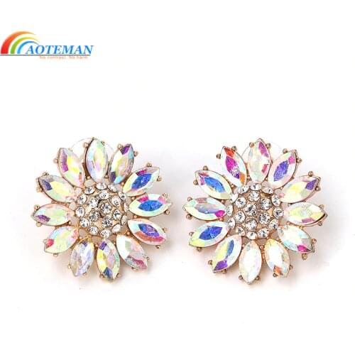Серьги с камнями AOTEMAN China At AliExpress