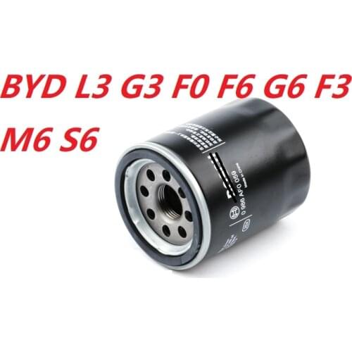 Auto car engine oil filter for BYD L3 G3 F0 F6 G6 F3 M6 S6 automobile vehicle cleaner Mitsubishi 4G15S 4G18 483QB 473QE