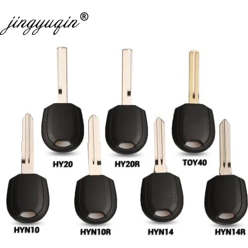 Jingyuqin Transponder Key Blank For Hyundai Accent I30 IX35 Sonata NF Elantra Tucson Verna Kia Car Key Shell Case No Chip