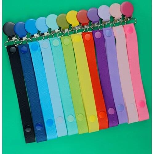 Sutoyuen Dummy Holder 10pc Cute Baby Pacifier Chain Clip Ribbon Holder Chupetas Soother Pacifier Clips Leash Strap Nipple Holder