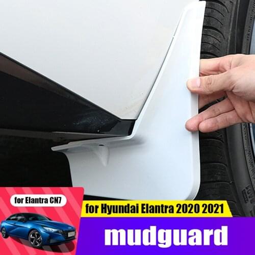 For Hyundai Elantra Avante CN7 2021 PP soft plastic 4PCS mudguard anti-dirty paint multi-color modified auto parts