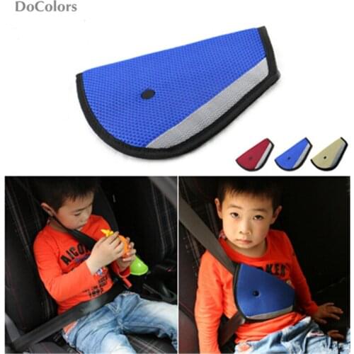 DoColors Triangle car Seat Belt Adjuster Case For Skoda Octavia Fabia Rapid Superb Yeti Roomster Combi KODIAQ