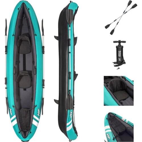11ft 3.3m Inflatable Two Person Kayak Double Paddle Fishing Boat