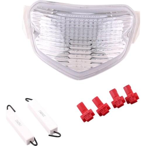 E-Mark Motorcycle LED Tail Light Integrated Light Turn Signal Brake Light Rear Lamp For SUZUKI GSXR 600 750 GSXR600 GSXR6750