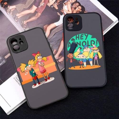 Hey Arnold America cartoon Phone Case For iphone 12 11 8 7 plus mini x xs xr pro max matte transparent cover