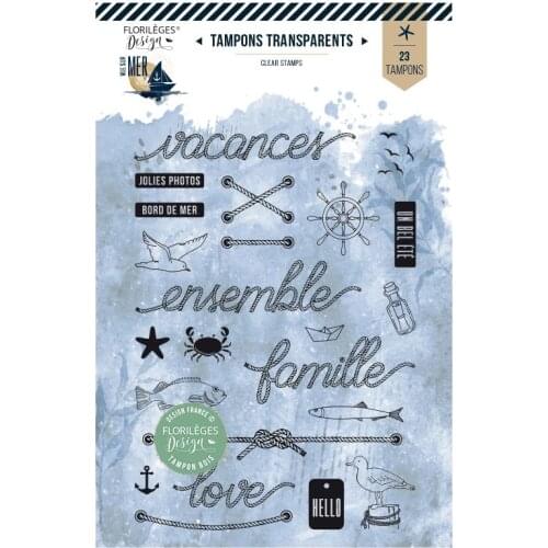 French Transparent Clear Stamps for DIY Scrapbooking/Card Making/Kids Christmas Fun Decoration Supplies