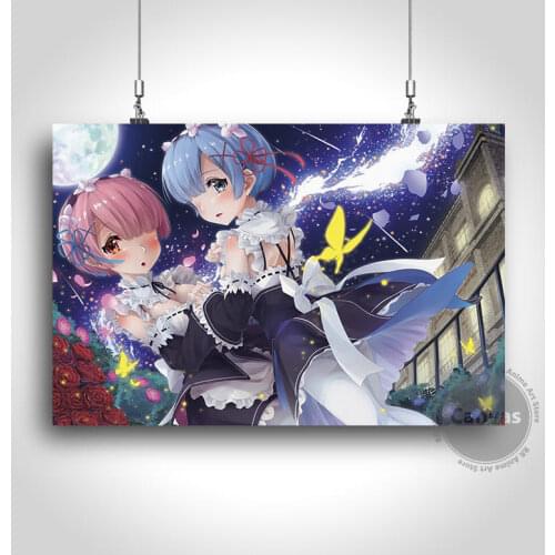 Canvas Anime Ram&rem re: zero Pictures Home Decoration Paintings Poster HD Prints Wall Art Modular Living Room