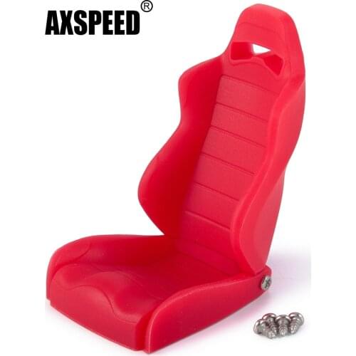 AXSPEED Simulation Rubber Drivers Seats Black/Blue/Red for Axial Wraith 90018 1/10 RC Crawler Car Decoration Parts