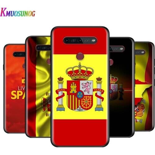 Spain Spanish Flag For LG K22 K71 K61 K51S K41S K30 K20 2019 Q60 V60 V50S V50 V40 V35 V30 G8 G8S G8X ThinQ Phone Case