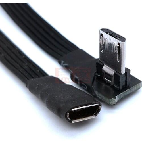 10cm Micro USB Female to Micro USB Male F/M Extension Extender Date Charging Short OTG Cable Black 20CM 50CM 10CM 1m