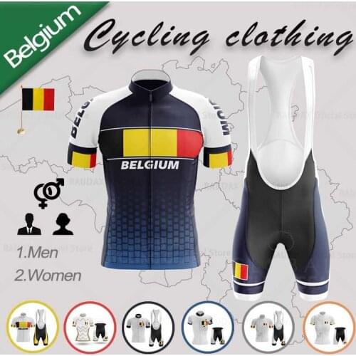 2021 Raudax Unineos Summer Cycling Jersey Set Breathable road bIke Cycling Clothing Belgium Flag Maillot Ropa Ciclismo Hombre