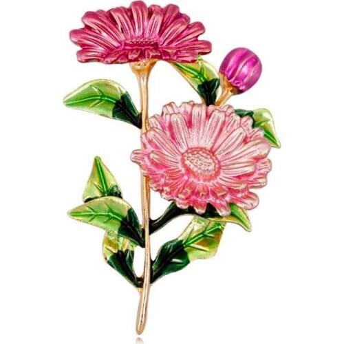 Korean version of the explosions jewelry dating fashion temperament flower brooch high-end ladies brooch pin flower brooch