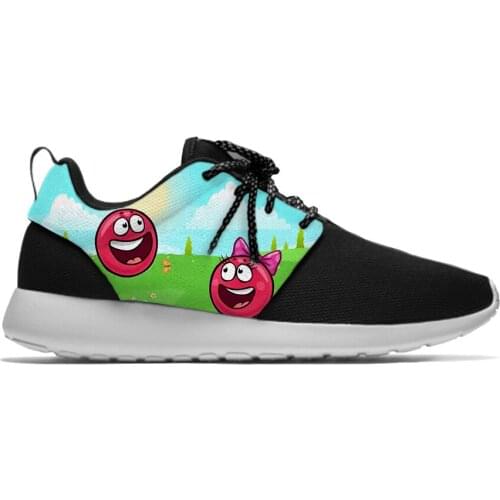 Red Ball 4 Cartoon Game Hot Funny Fashion Popular Sport Running Shoes Lightweight Breathable 3D Printed Men women Mesh Sneakers