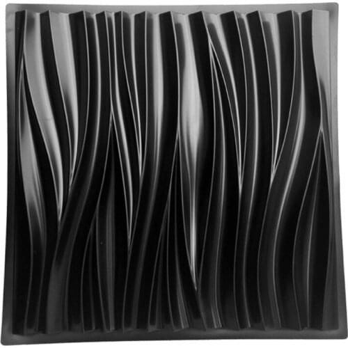 M68E Wave Pattern Wall Concrete Cement Plaster Mold Plastic Brick Stone Tiles Walk Maker DIY Manual Garden Lawn Path Paving