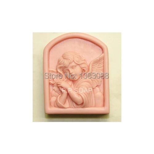 The little girl angel soap fondant cake molds chocolate mould FM323