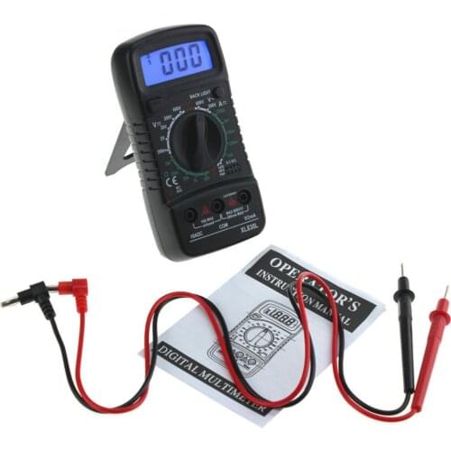 New DT830B Mini Multimeter LCD Digital Multimetro For Volt Amp Ohm Tester Meter Voltmeter Ammeter Overload Protection