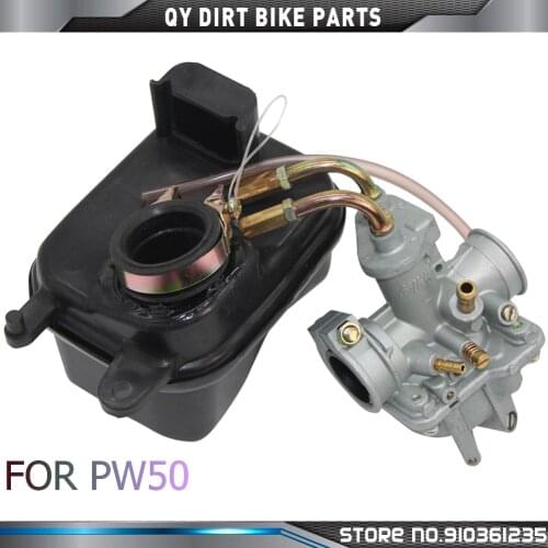 New Complete Carburetor & Air Filter Box Kit for Yamaha PW 50 PW50 1981-2009