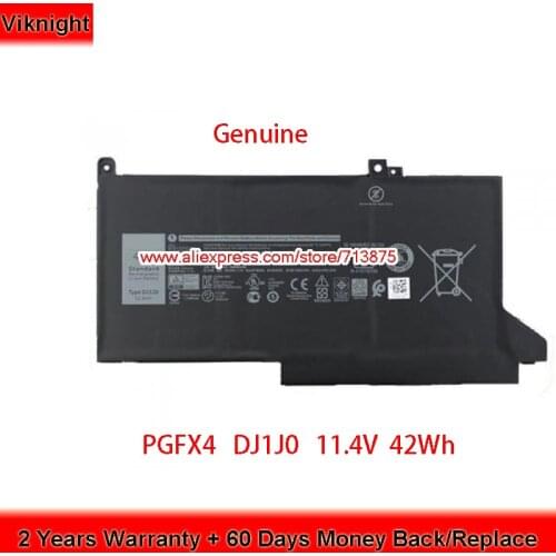 Genuine PGFX4 DJ1J0 Laptop Battery for Dell Latitude 12 7000 7480 E7480 e7490 E7290 7390 7280 Laptop 11.4V 42Wh