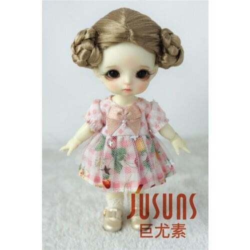 JD102 1/12 1/8 Doll Wigs 3-4inch 4-5inch 5-6inch Lovely Ballerina Wigs Synthetic Mohair BJD Wig Porcelain Doll Accessories