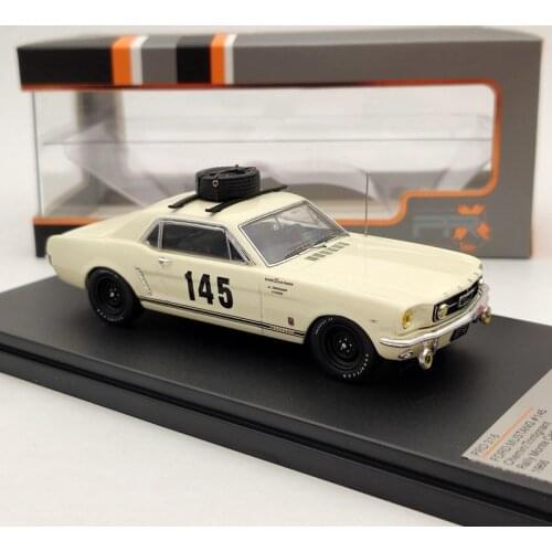 Premium X 1/43 For FORD MUSTANG #145 C/T Rally Monte Carlo 1966 PRD316 Beige Diecast Models Limited Collection Auto Toys Gift