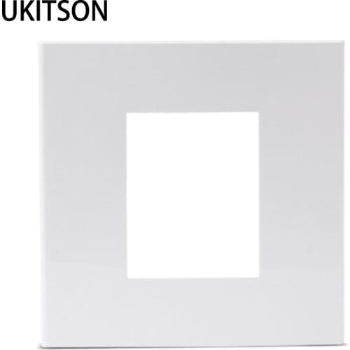 Quality Socket 86mm Blank Wall Outlet Fit For 2 Slots 23x36mm Insert Vacant Faceplate Panel