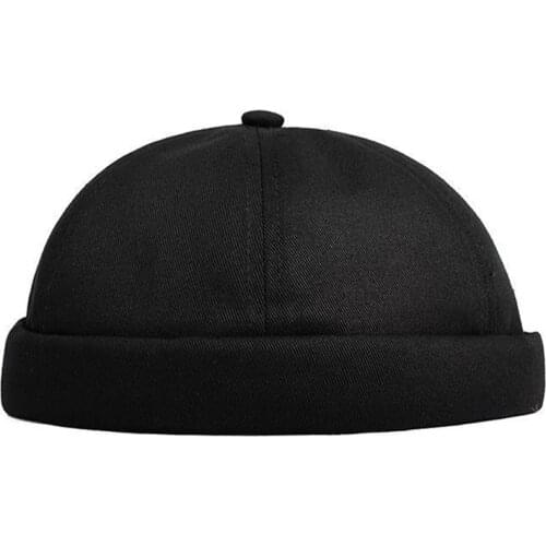 Beanie Skullcap Street Knitted Hat Women Men New Spring Brimless Hats Hip Hop Acrylic Casual Solid Pumpkin Portable Melon Cap
