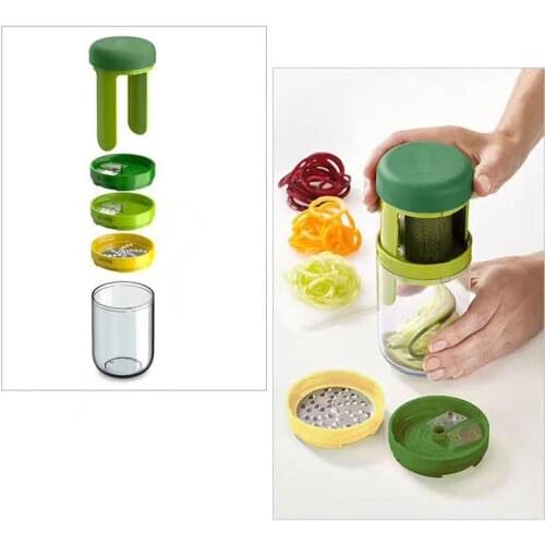 Carrot Cucumber Grater Spiral Blade Cutter Vegetable Fruit Spiral Slicer Salad Tools Zucchini Noodle Spaghetti Maker