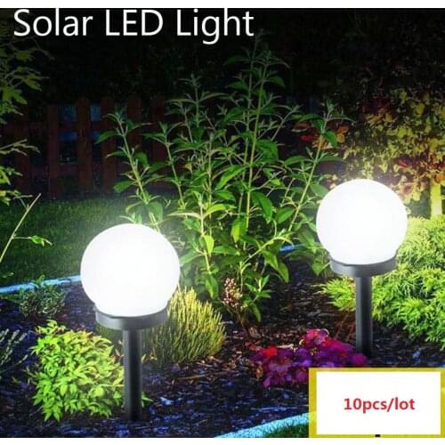 10 pcs/lot Waterproof Solar Garden Light LED Bulb Outdoor Camping Garden Lawn Light Home Yard Pathway Landscape Night Lamp