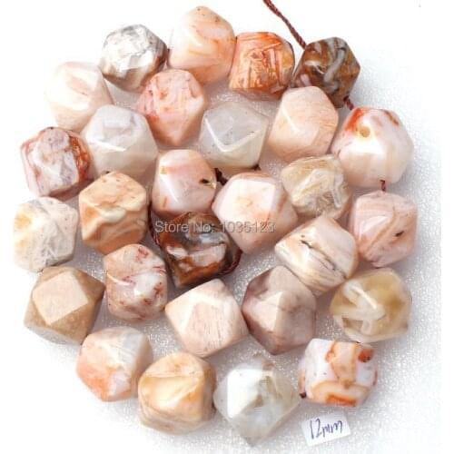 High Quality 12mm Natural Square Faceted Shape Mixedcolor Stone Gems Loose Beads Strand 15" DIY Creative Jewellery Making w2022