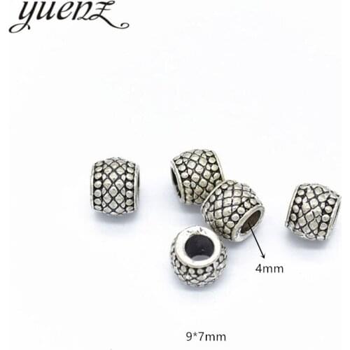 YuenZ 10pcs Vintage Round Bead Charms big hole Beads European pendant fit for necklace bracelet DIY pendants 9*7mm R29