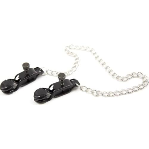Adult Iron Chain Clips Bound Metal Sex Toys Couple Toys Mimi Breast Clip Breast Health Products