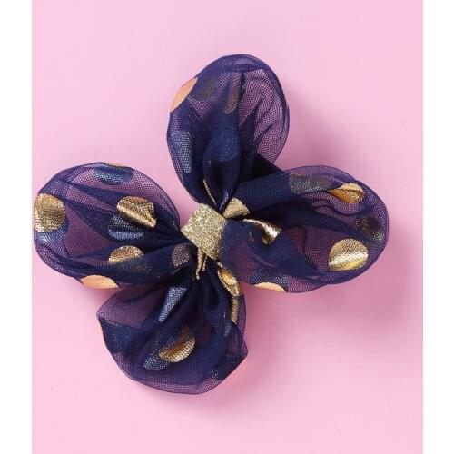 2020 New Baby Hair Clips Girl Headband Lace Headband with Dot Girls Hair Clip Butterfly Shape Barrettes Baby Hairpin Accessories