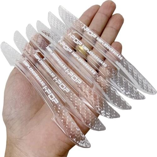 6pcs Car Door Protector Sticker Transparent Edge Corner Guard Protective Bumper Sticker Waterpoof Car Door Protector Strip