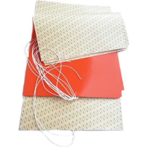 600*1200*1.5mm 230V 1400W Silicone Vacuum Box Heater adhesive 1 side 1000mm lead wire