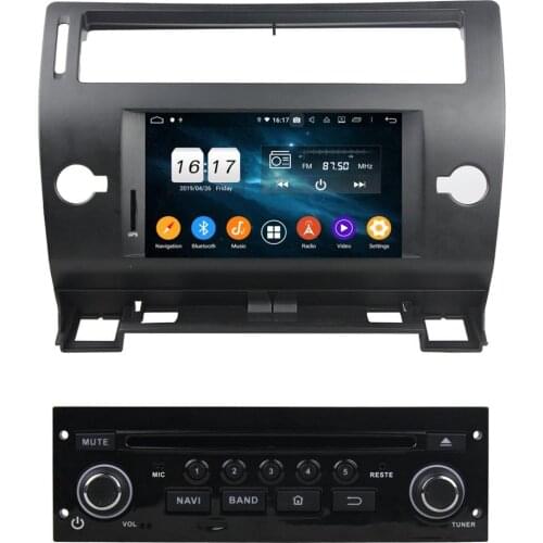 PX6 4gb+64gb 1 din 7" Android 10 Car DVD Radio GPS for Citroen C4 2005 2006 2007 2008 2009 2010 2011 Car Multimedia Player