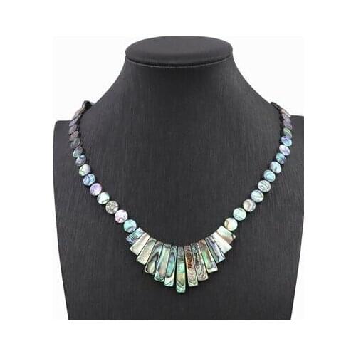 Color necklace pendant natural abalone shell mother-of-pearl shell pendant 8mm