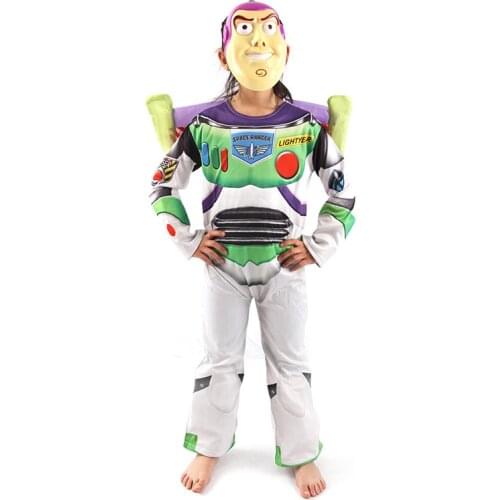 Boy Toys-Story Buzzzs Light Years Jumpsuit Costume Halloween Costume Deluxe Children Kid Fancy Dress Cosplay Birthday Party Gift