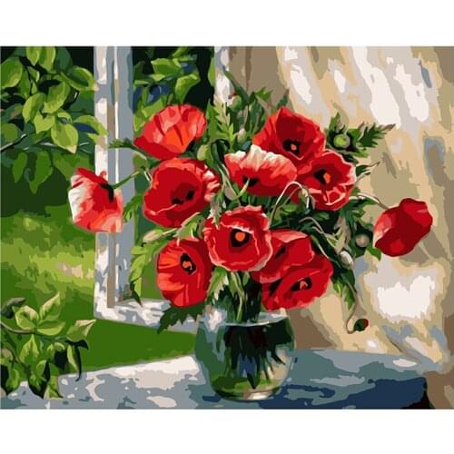 Oil painting living room dining room bedroom sofa background wall modern pastoral decoration painting landscape flower painting