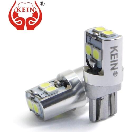 KEIN 2PCS Led T10 W5W Aviation Aluminum 194 168 Led Light for Car Side Wedge License Plate Read 3030 SMD Car Interior Lamp Bulbs