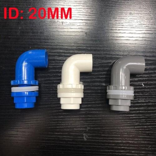 ID 20mm Elbow PVC Pipe Connectors Thicken Fish Tank Drain Pipe Joints Garden Irrigation Water Supply Tube Drainage Parts