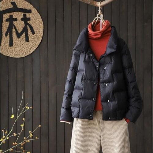 Korean 2021 Winter 90% Ultralight Thin Down Jacket Womens Short Parkas Slim Warm Down Coats Female Loose Women Outwear