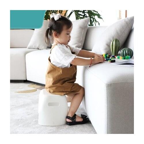 Small stool plastic bench home childrens stool thickening cartoon non-slip foot rubber foot pedal baby stool bath