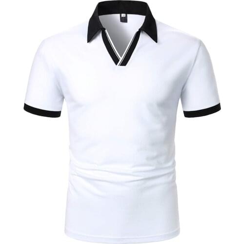 New Mens Polo Shirt Casual Contrast Color Polo Shirt Men Fashion Giraffe Comfortable Cotton Casual Customize Sport Tops Camise